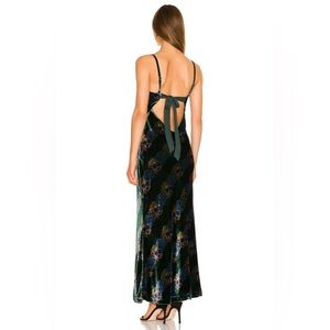 Free People Juliet Velvet Printed Maxi Dress